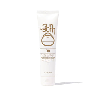 Image of Sun Bum's Mineral SPF 30 Sunscreen Face Lotion, a lightweight, fragrance-free sunscreen that provides broad-spectrum protection from harmful UV rays.