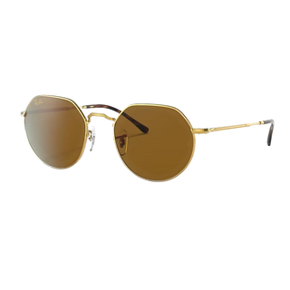 Ray Ban Jack Legend Sunglasses Gold Brown Classic B-15