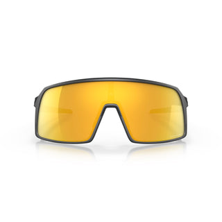 Oakley Sutro sunglasses with lightweight O Matter frame, Unobtainium nosepads, and Prizm 24K lenses for bright light.