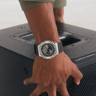 G-SHOCK GM2100-1A Metal Analog/Digital Watch Silver/Black