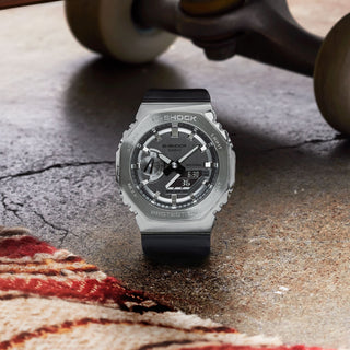 G-SHOCK GM2100-1A Metal Analog/Digital Watch Silver/Black